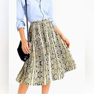 J Crew Snakeskin print skirt